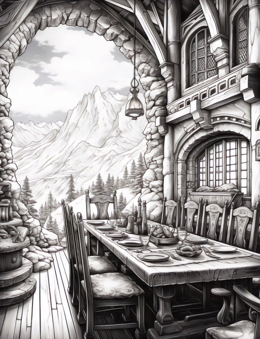 50 Dwarven Delights Coloring Pages Robs Books