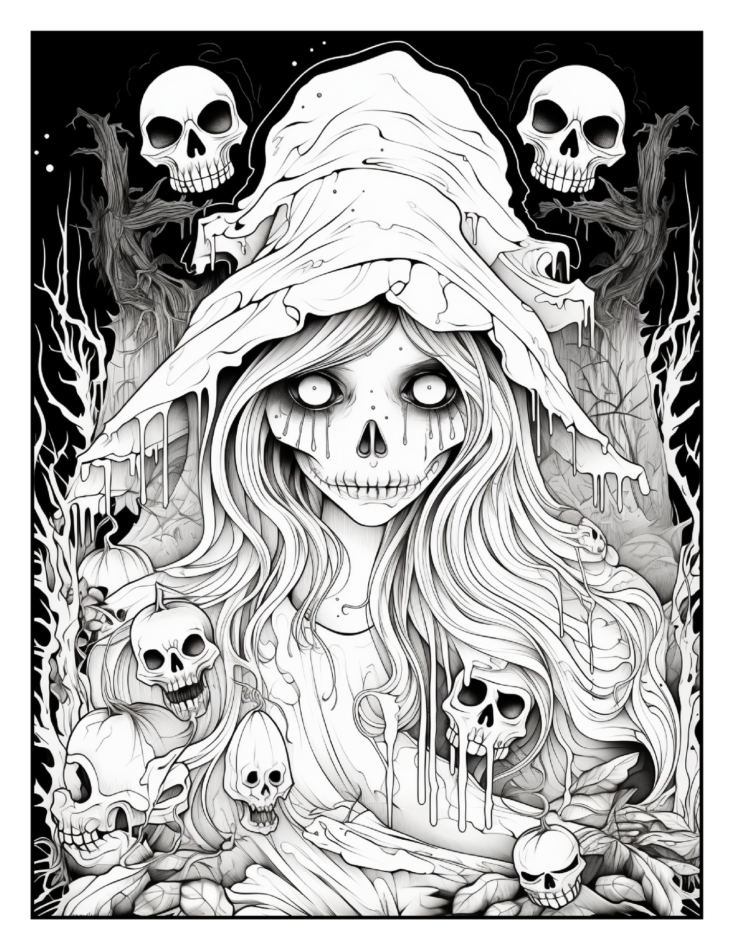 100 Halloween Ghost Coloring Pages For Adults 1 Robs Books
