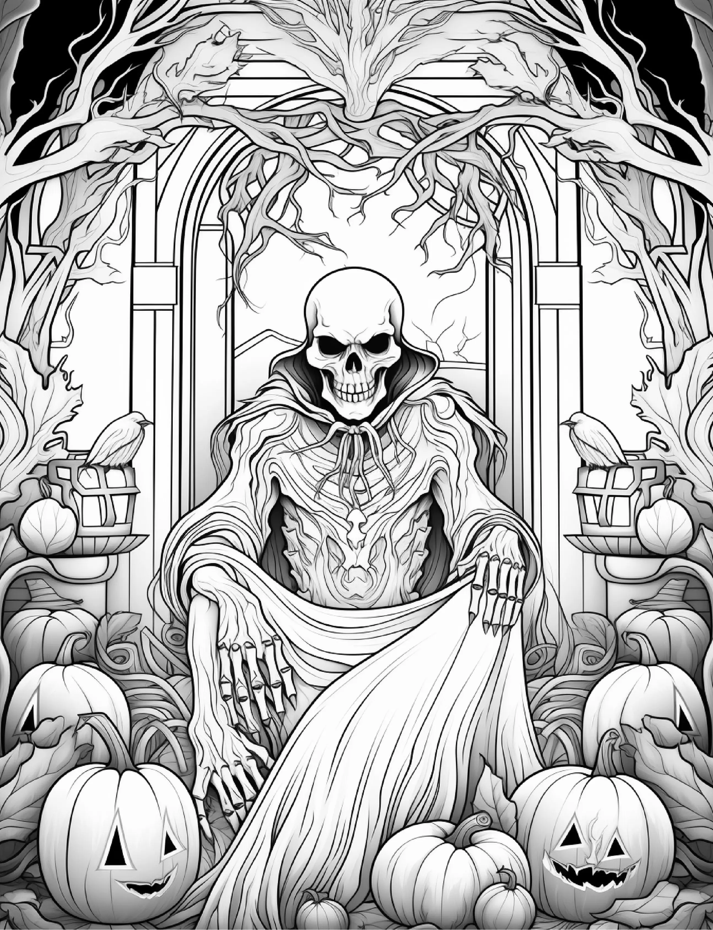 240 Halloween Coloring Pages For Adults Robs Books