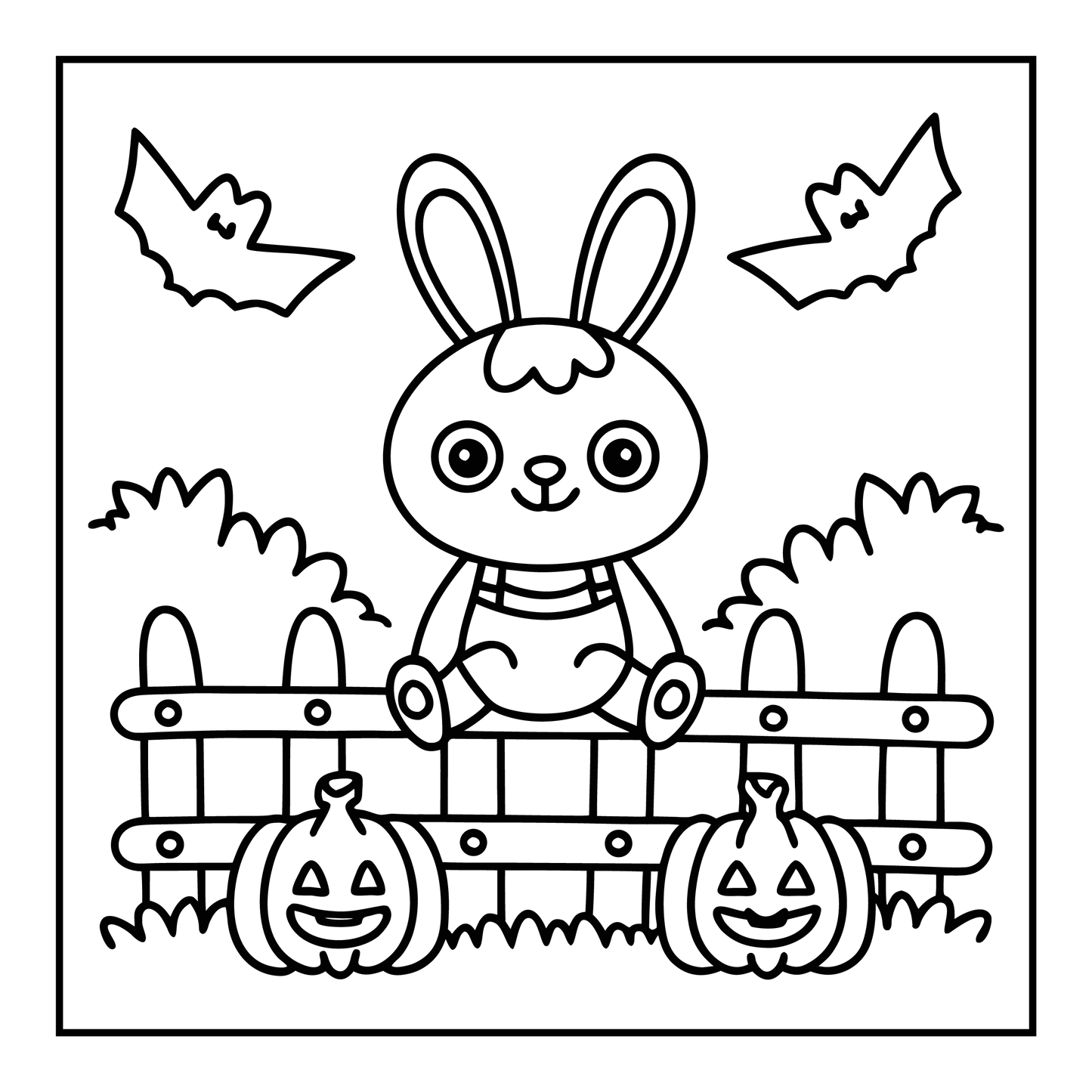 Bold and Easy Spooky Farm Coloring Pages Robs Books