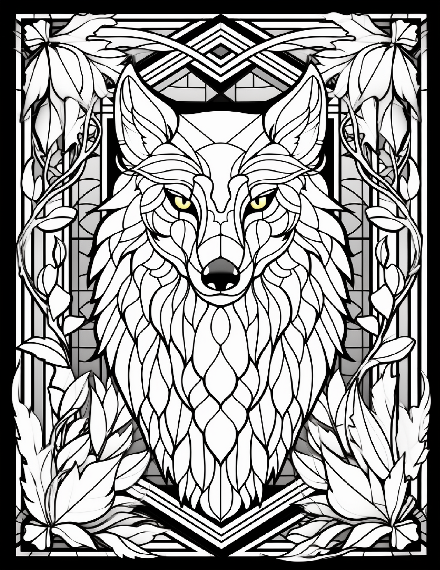 100-Animals Stained Glass Coloring 20-2 Robs Books