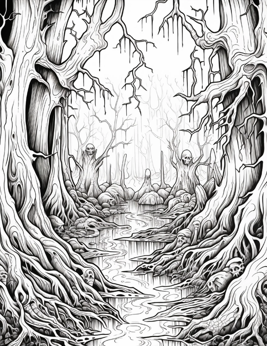 203 Enchanted Gothic Forest Coloring Pages Robs Books