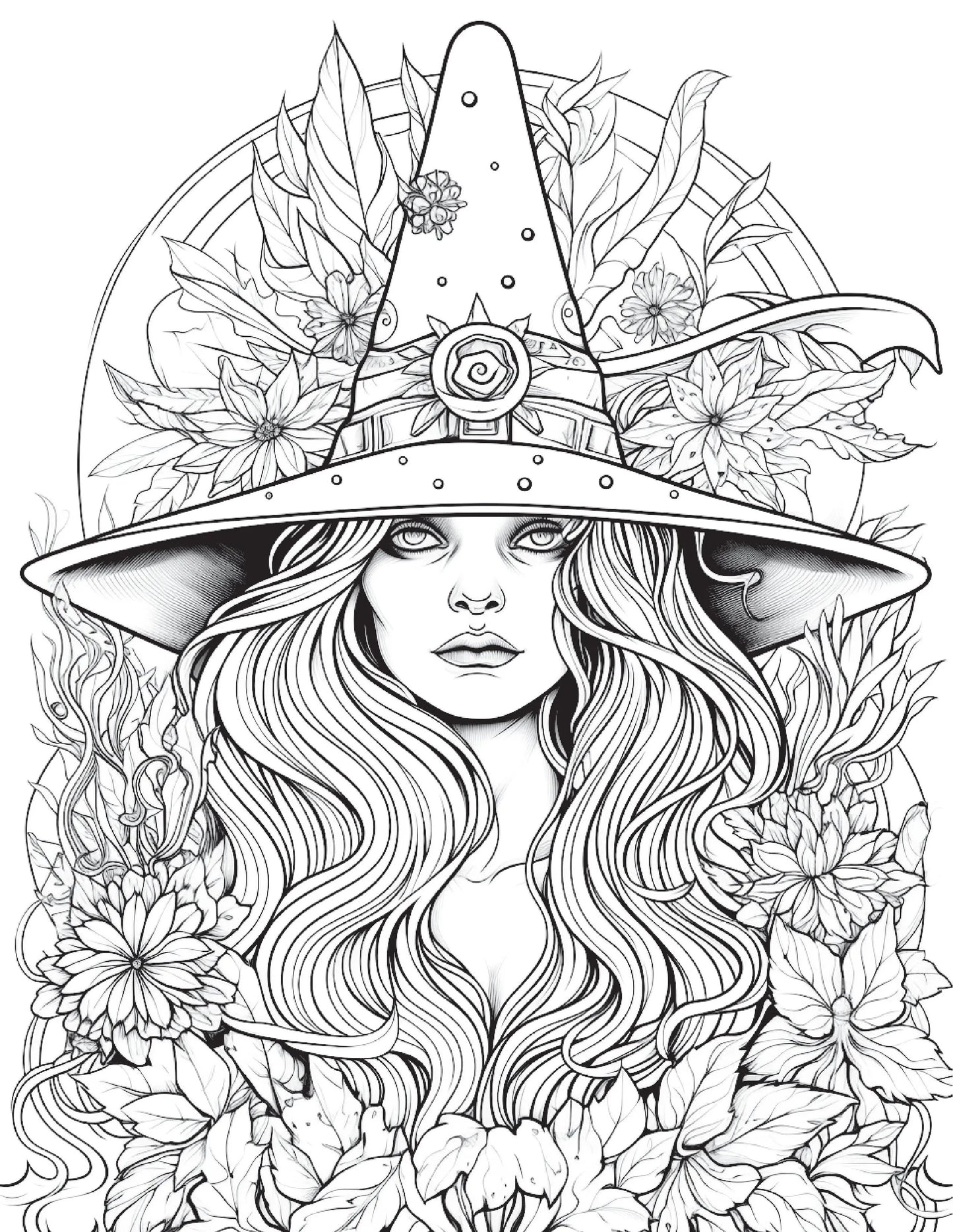 100 Witch Coloring Pages 1 Robs Books