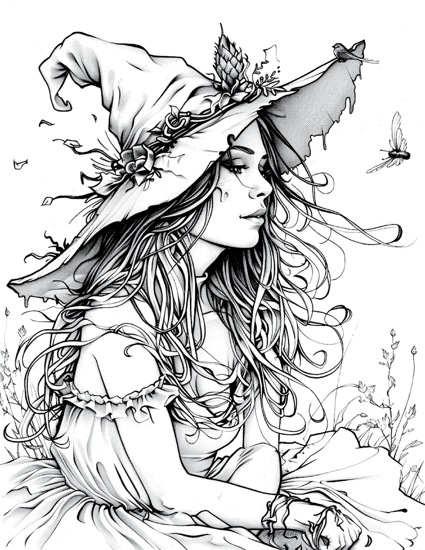 100 Witch Coloring Pages 2 Robs Books