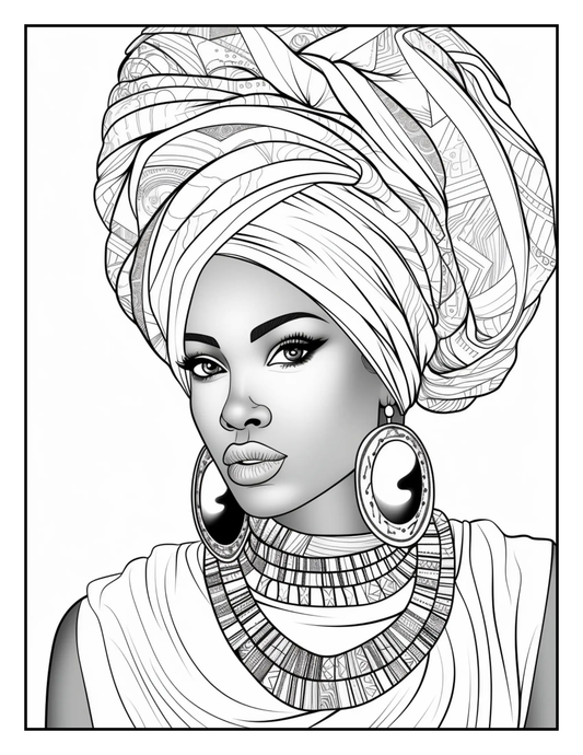 100 African Black Woman Coloring Pages For Adults 3 Robs Books