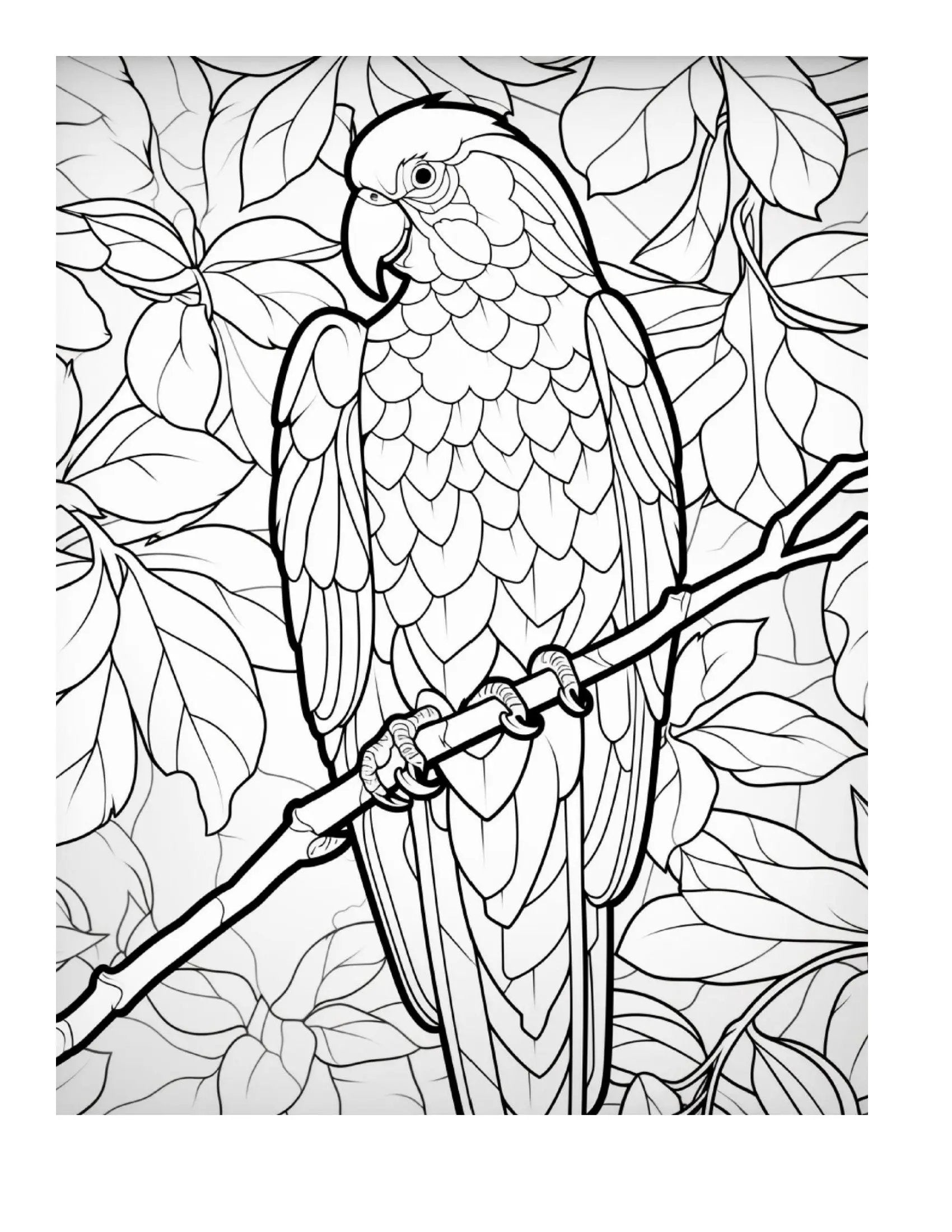 100 Stained Glass Bird Coloring Pages 1 Robs Books
