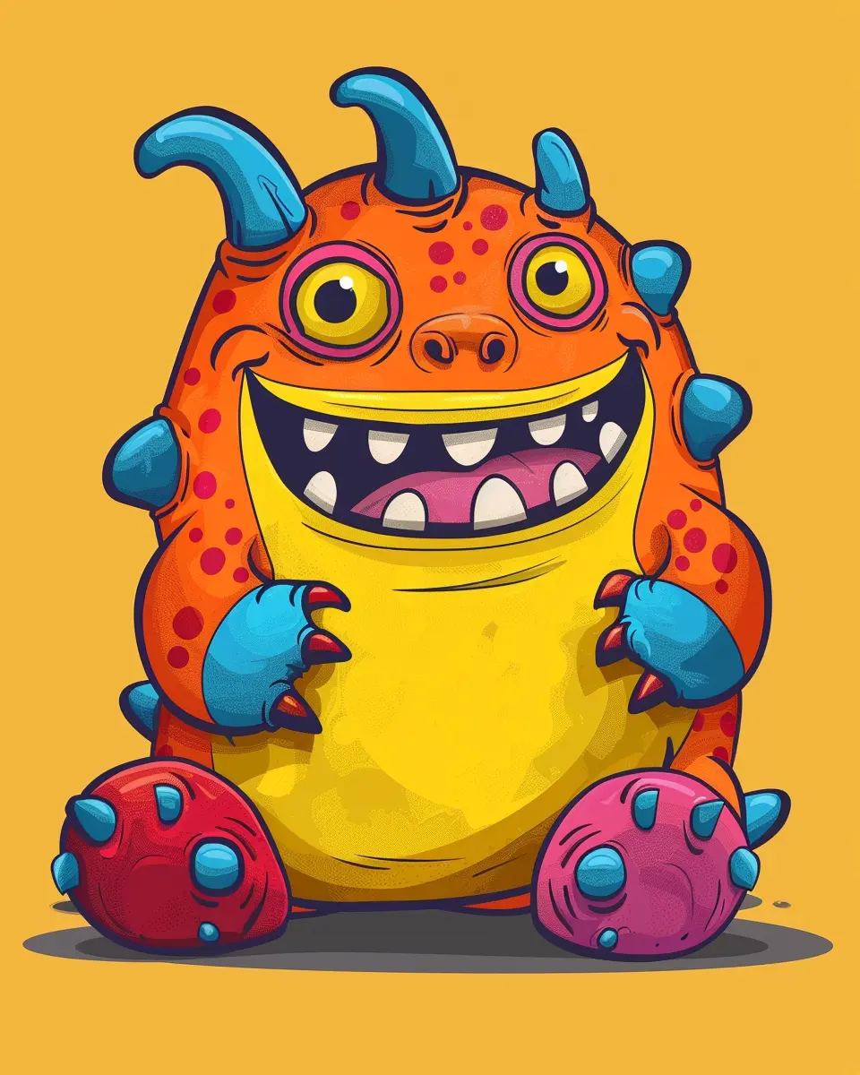 200 Cute Monsters Coloring Pages for Kids 1 Robs Books