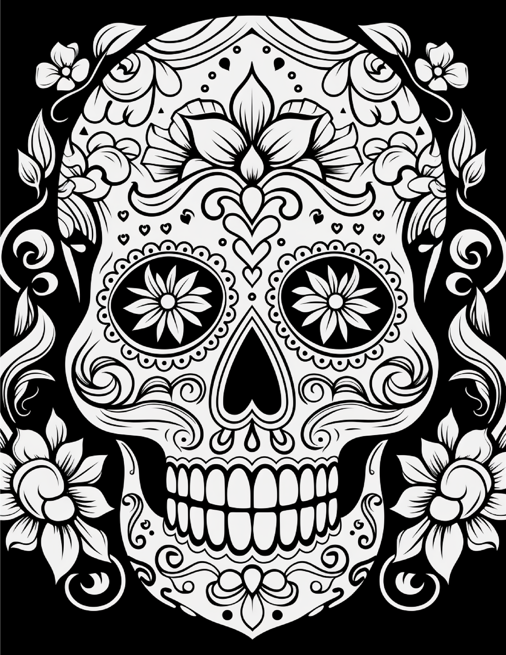 100 Day Of The Dead Coloring Pages 2 Robs Books