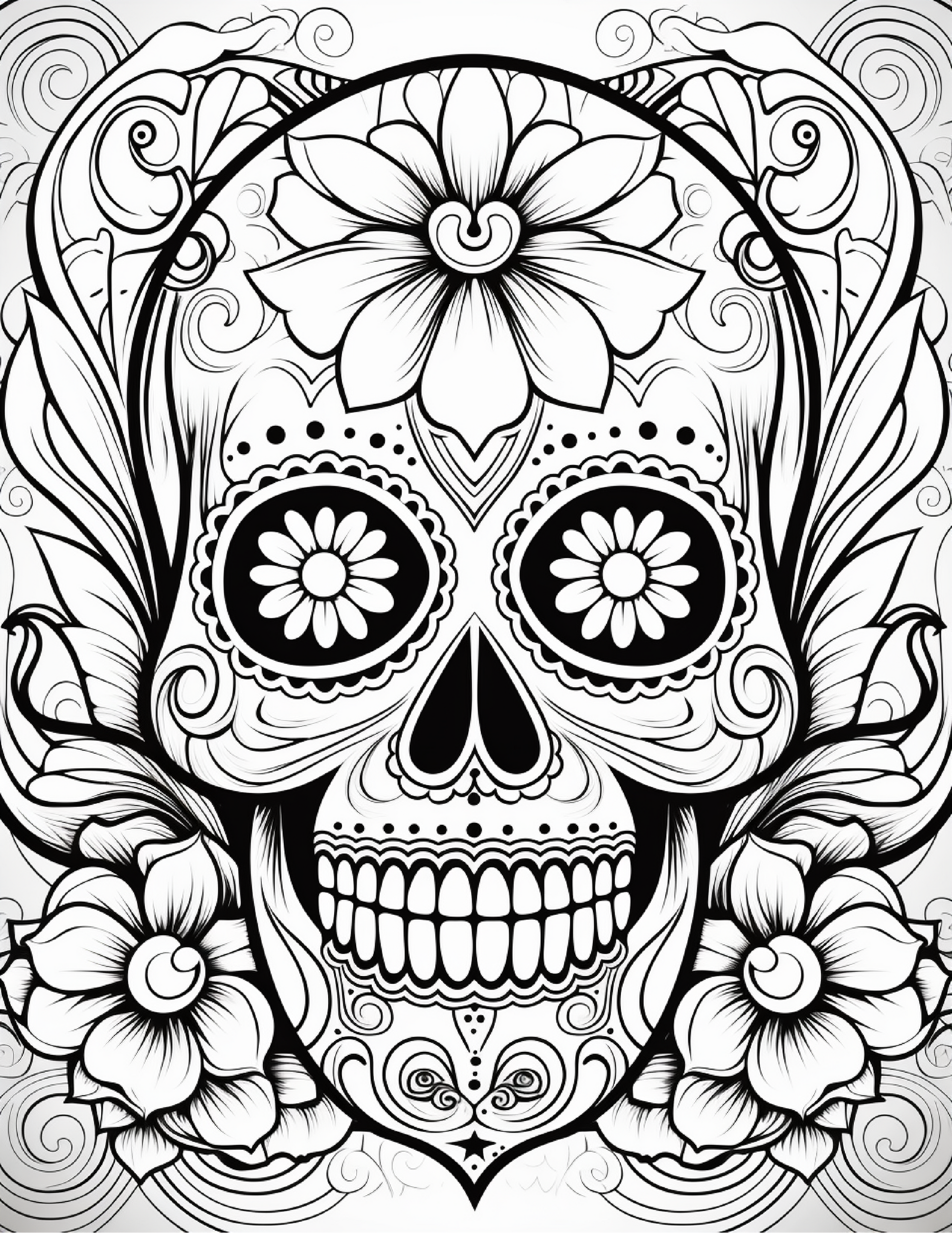 100 Day Of The Dead Coloring Pages 2 Robs Books