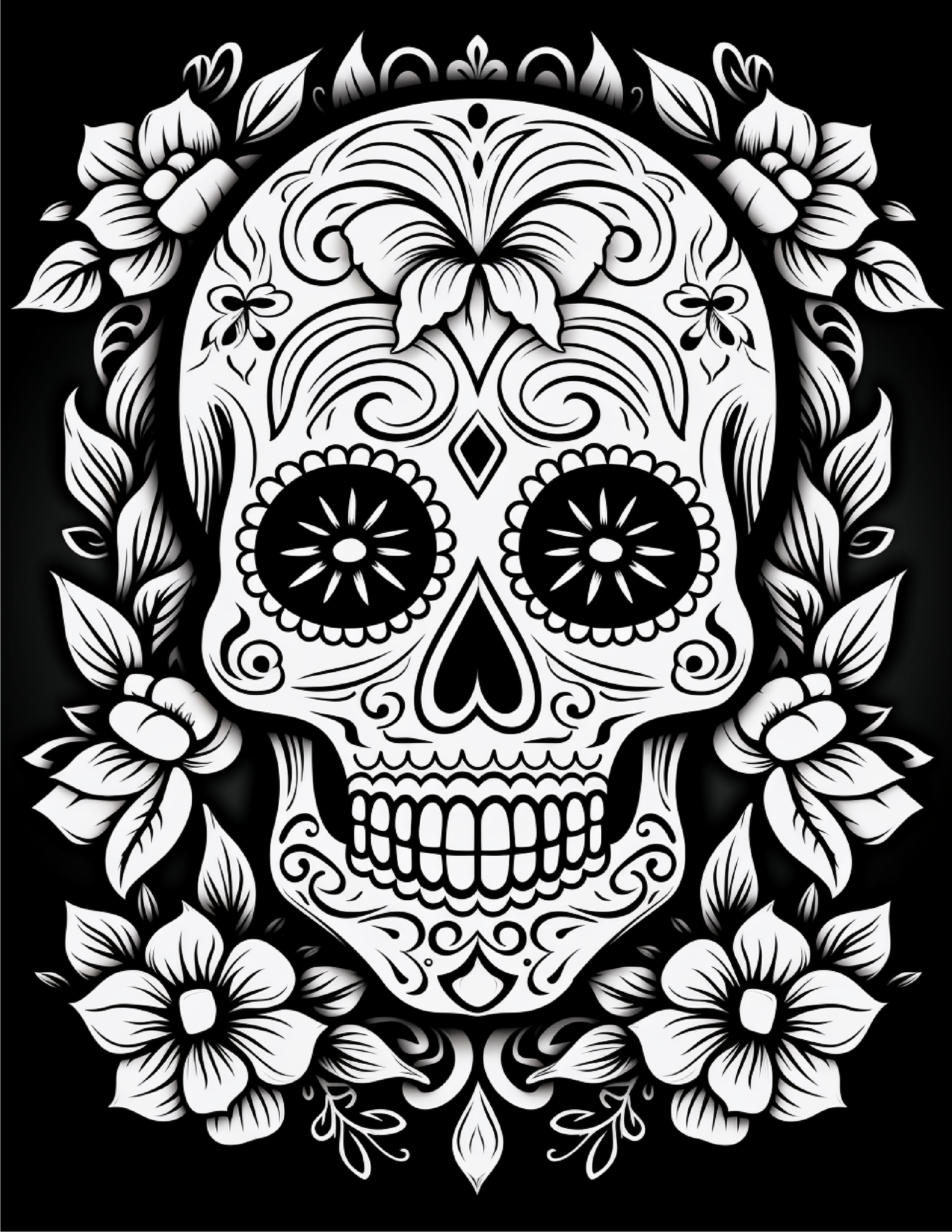 100 Day Of The Dead Coloring Pages 2 Robs Books