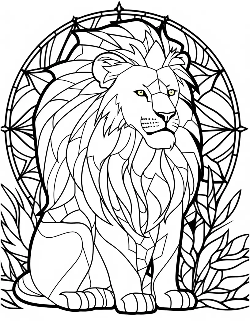 110 Animals Stained Glass Coloring Pages Robs Books
