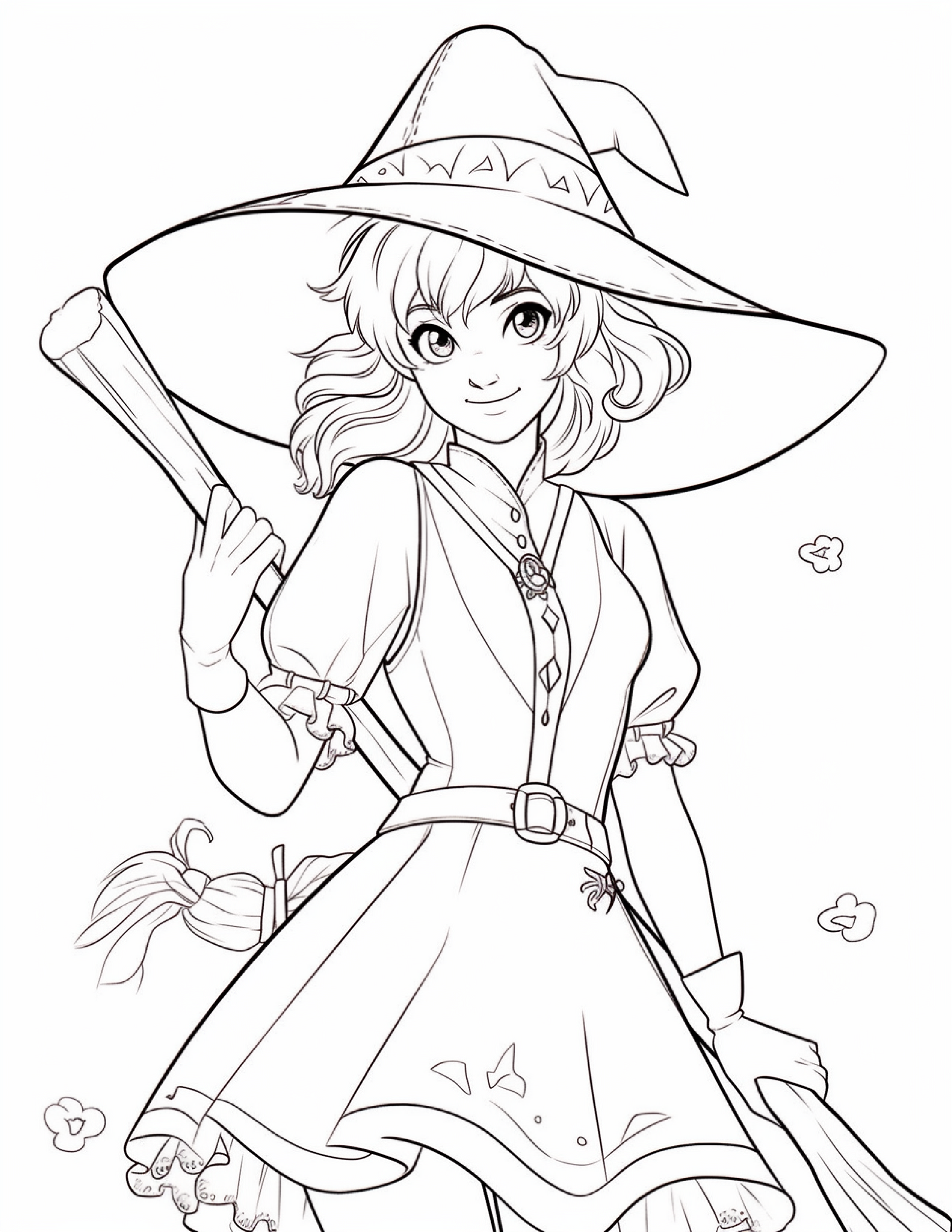 220 Halloween Witch Coloring Pages For Adults 1 Robs Books