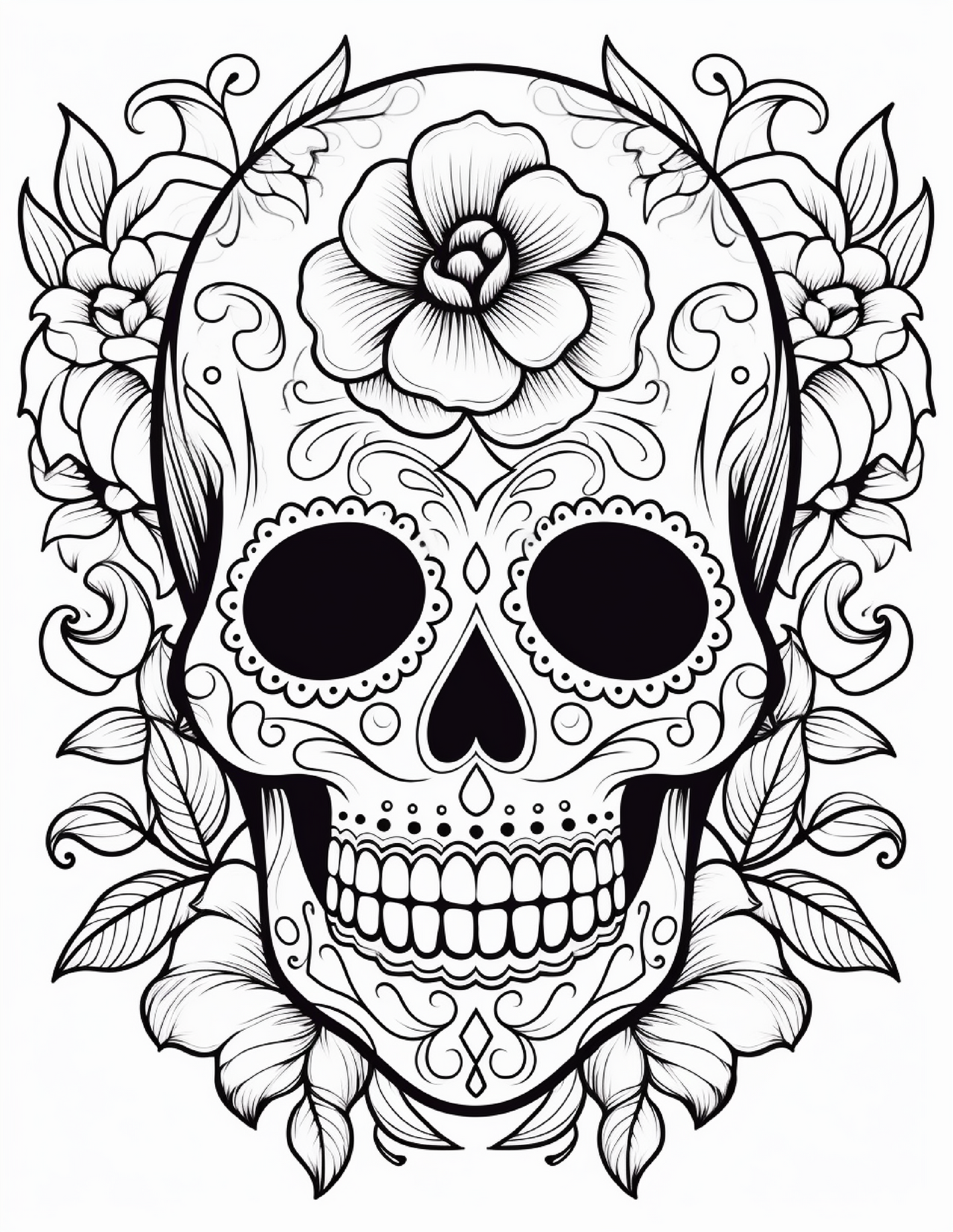 100 Day Of The Dead Coloring Pages 1 Robs Books