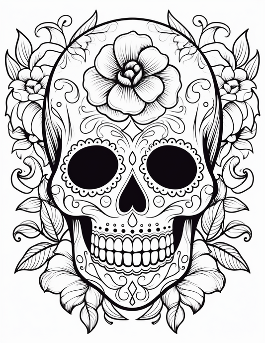 100 Day Of The Dead Coloring Pages 1 Robs Books