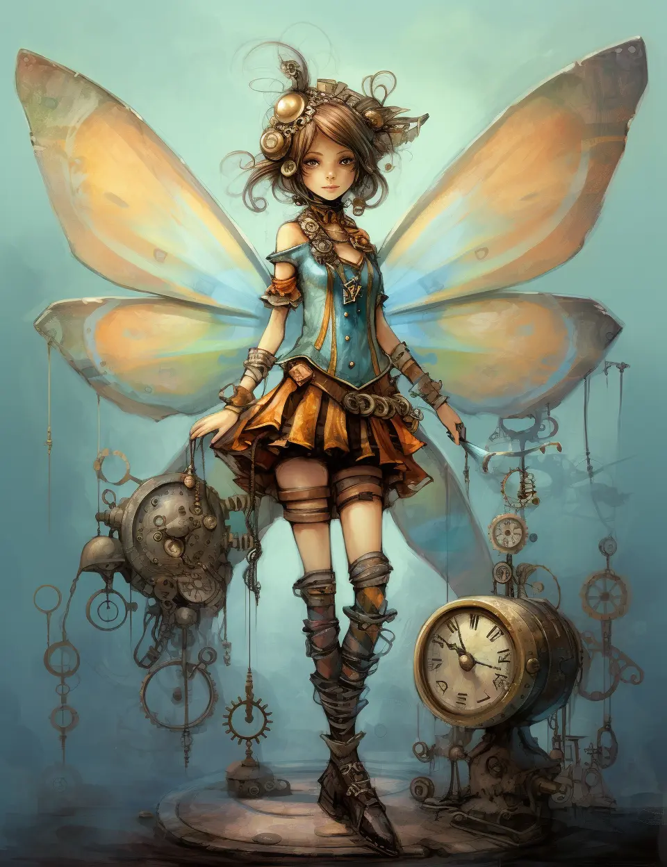 100 Steampunk Fairies Coloring Pages 2 Robs Books