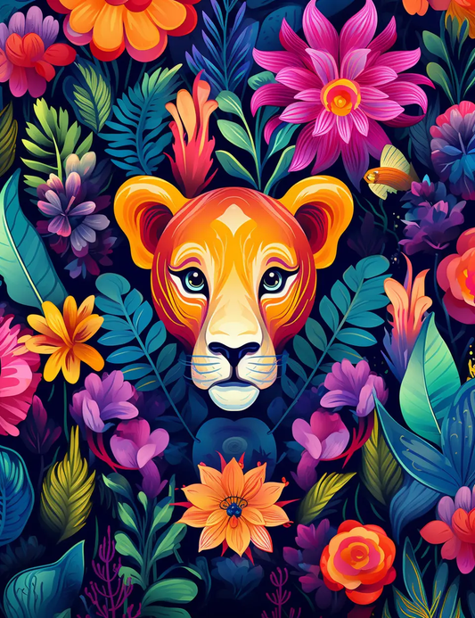 200 Floral Safari Animal Coloring Pages for Adults Robs Books