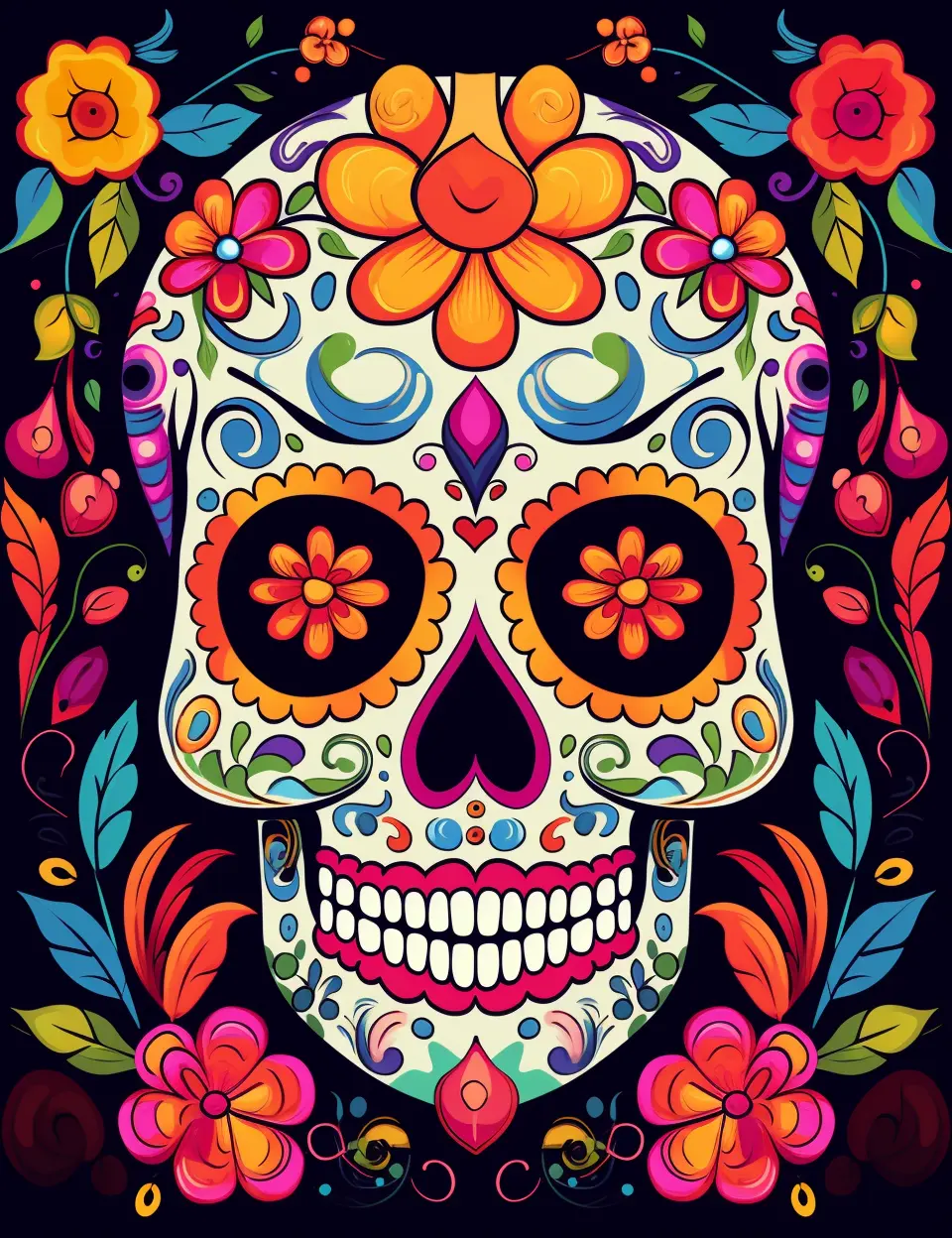 100 Day Of The Dead Coloring Pages 2 Robs Books