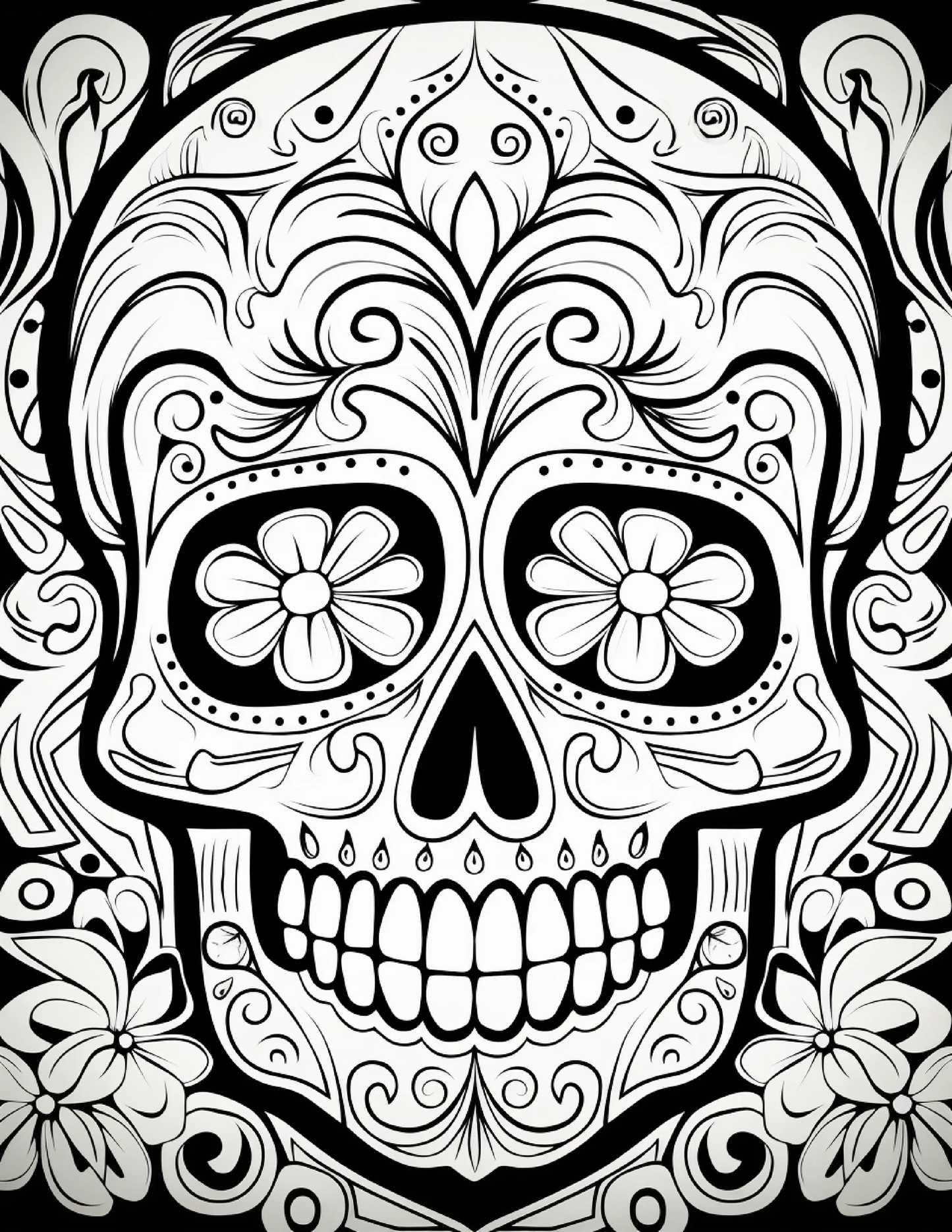 100 Day Of The Dead Coloring Pages 1 Robs Books