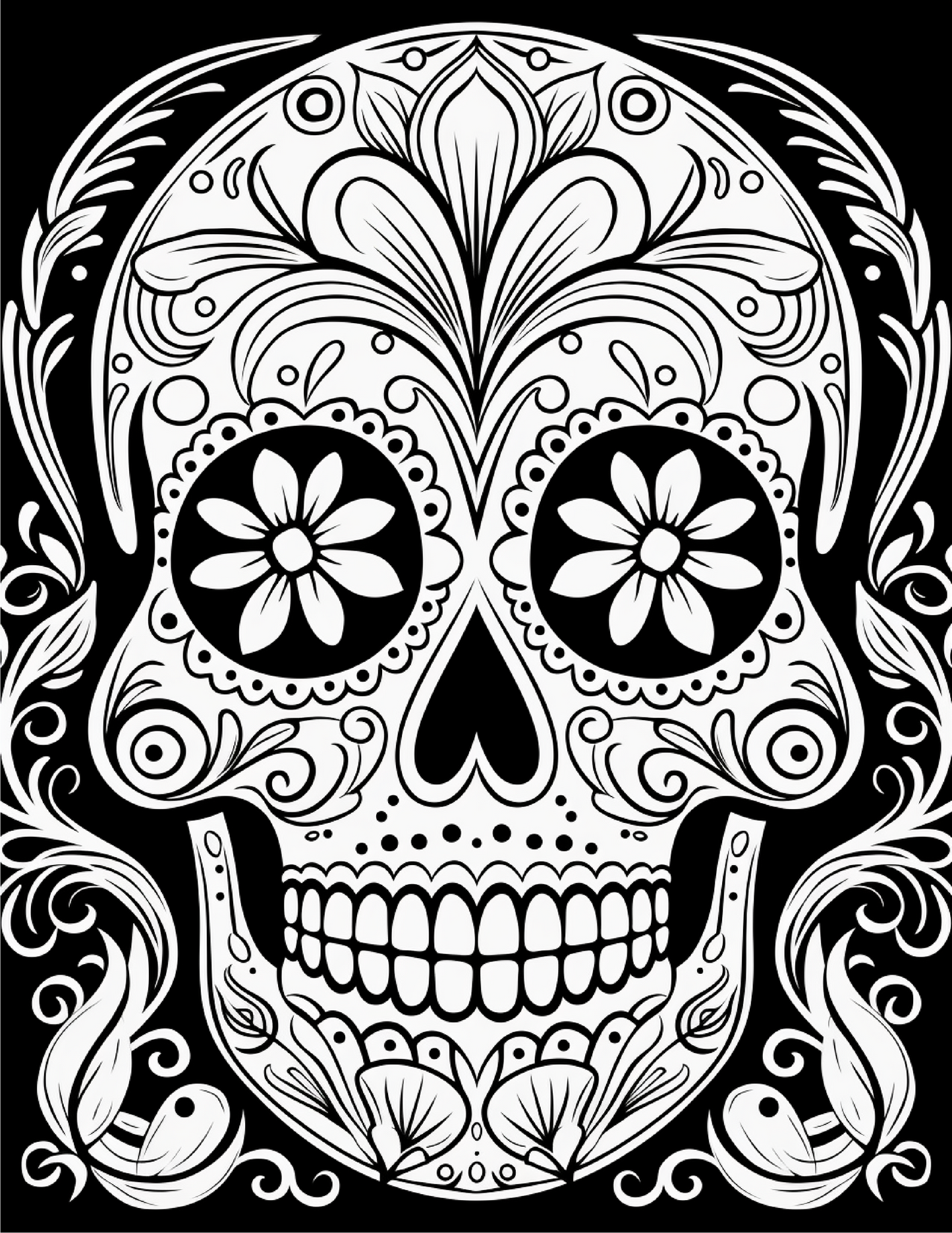 100 Day Of The Dead Coloring Pages 1 Robs Books