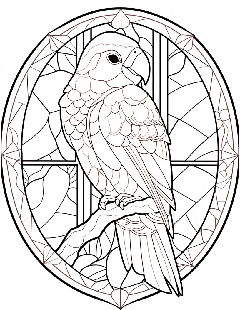 110 Animals Stained Glass Coloring Pages Robs Books