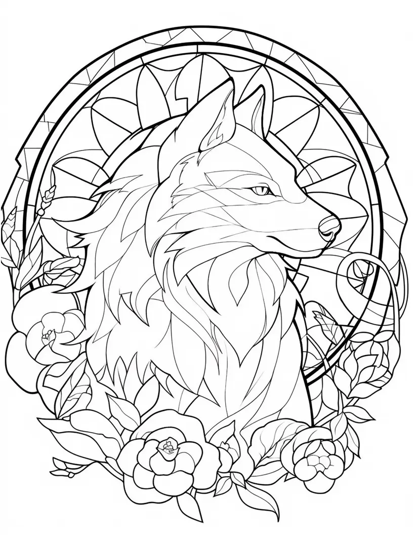 110 Animals Stained Glass Coloring Pages Robs Books