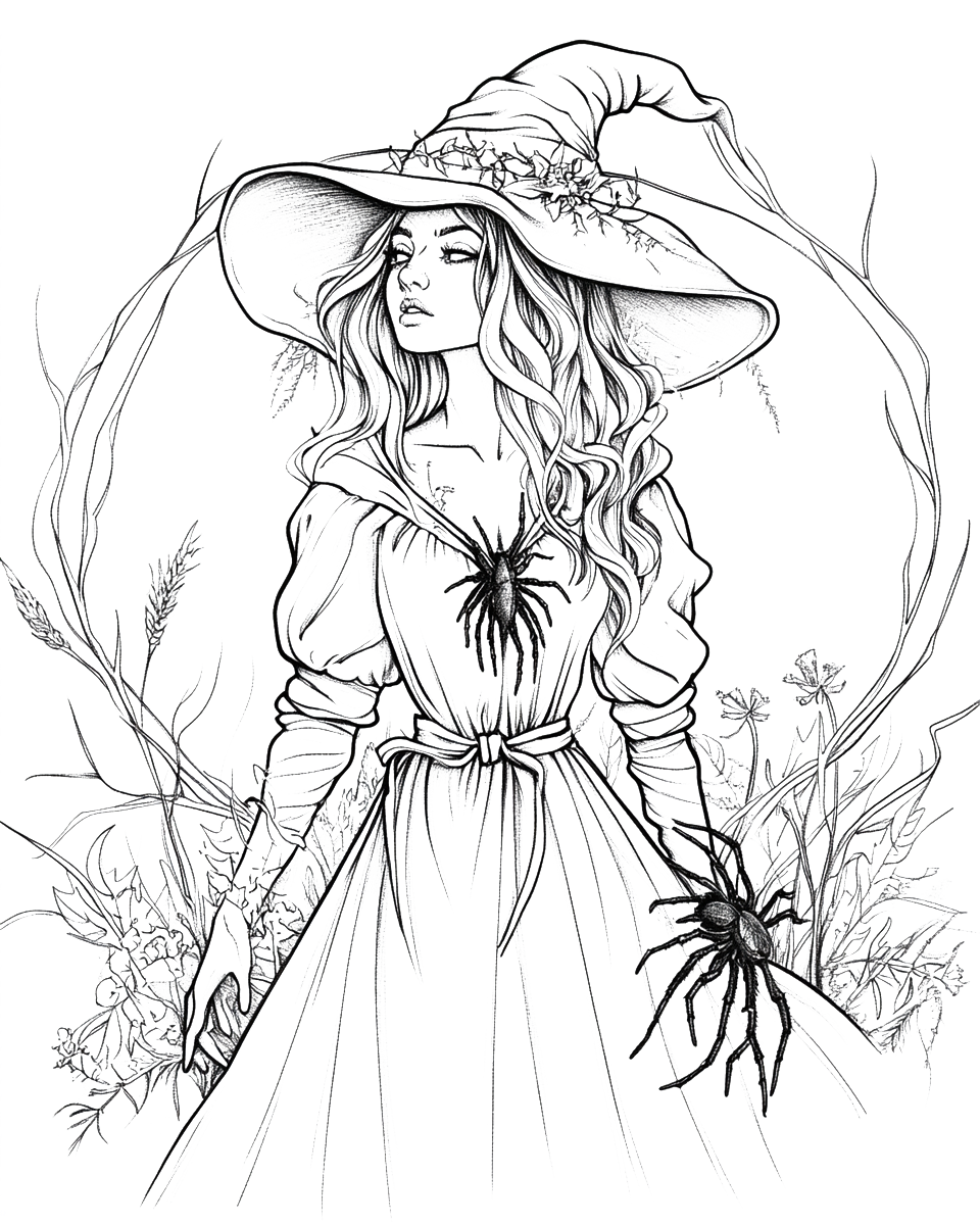 120 Halloween Witch Coloring Pages Robs Books