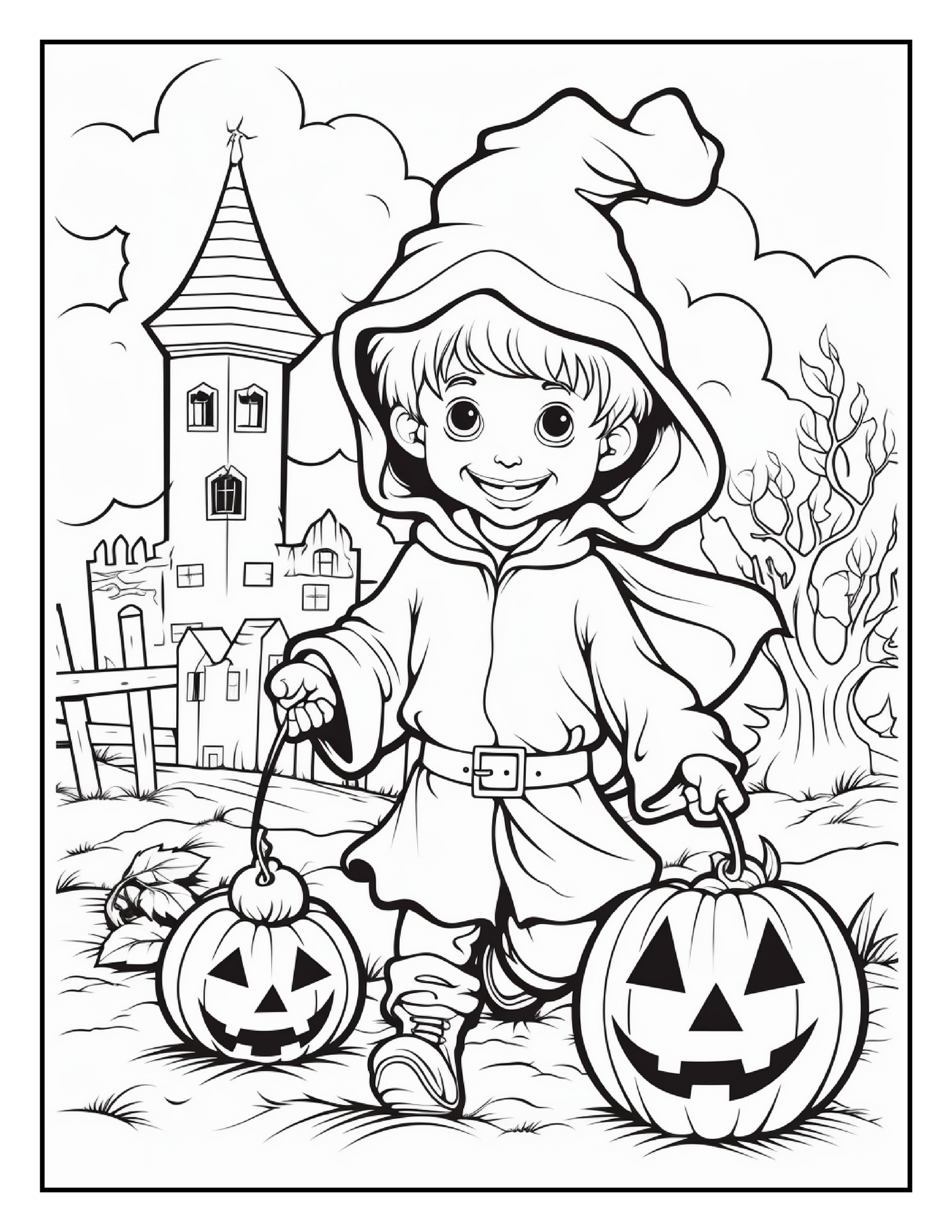 100 Halloween Ghost Coloring Pages For Adults Robs Books