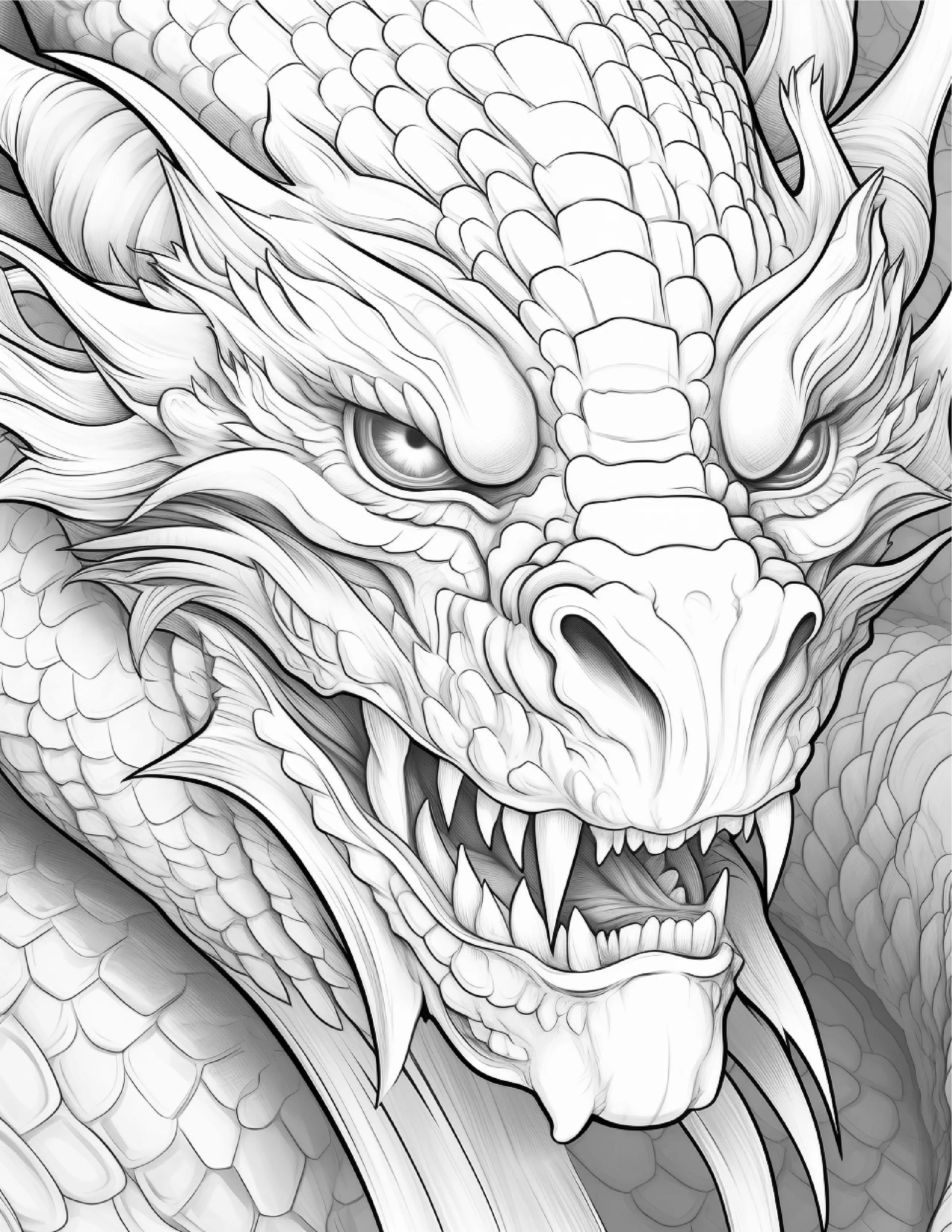 Chinese Dragon Coloring Pages For Adults 1 Robs Books
