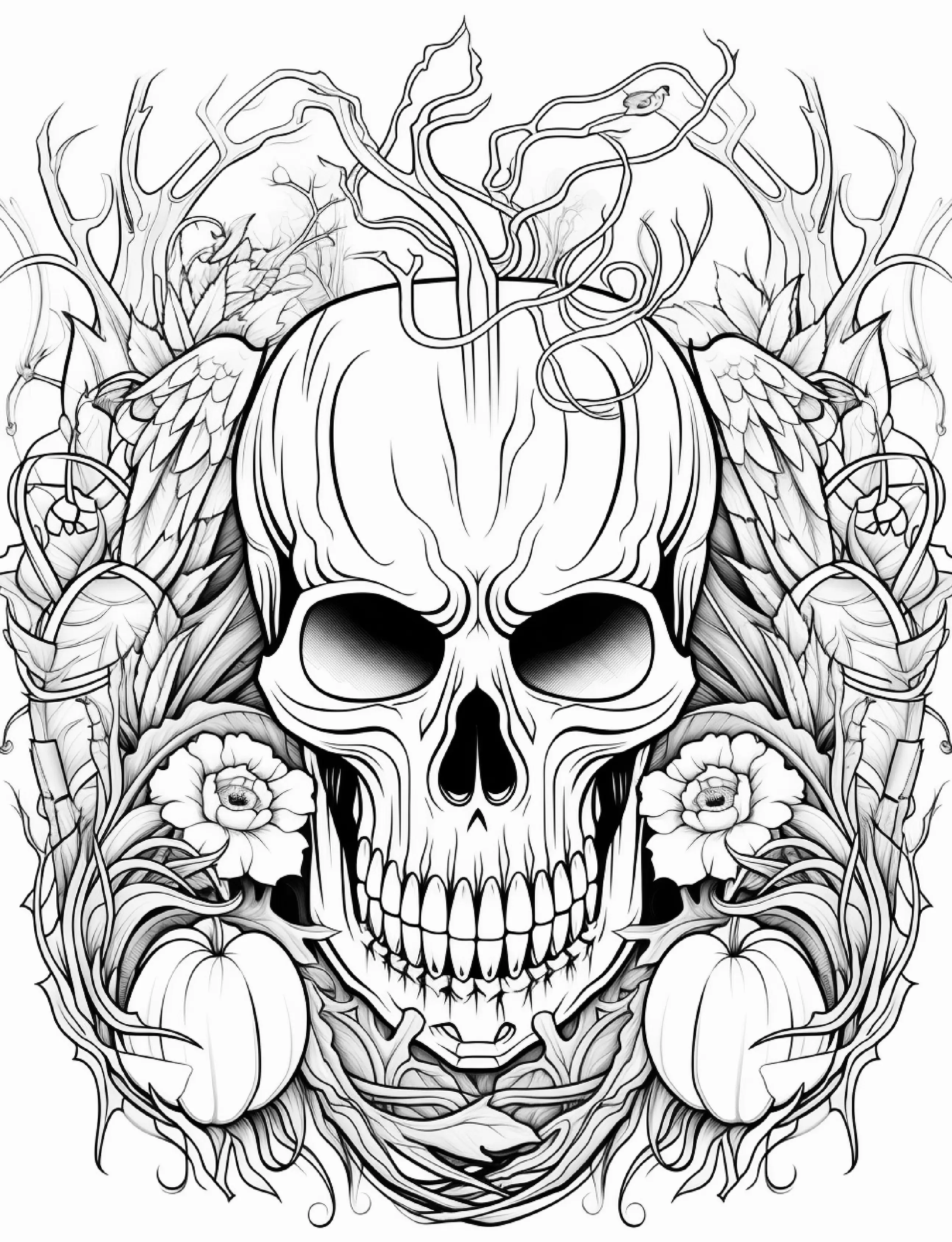 240 Halloween Coloring Pages For Adults Robs Books