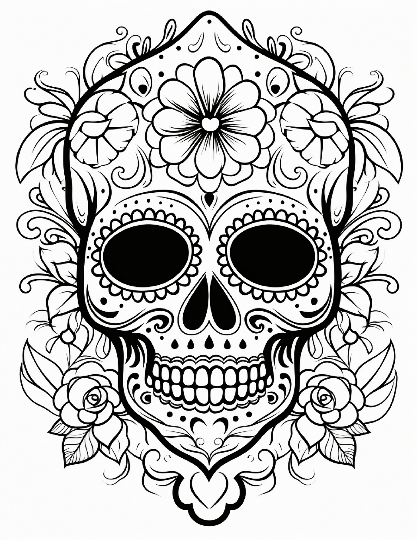 100 Day Of The Dead Coloring Pages 1 Robs Books