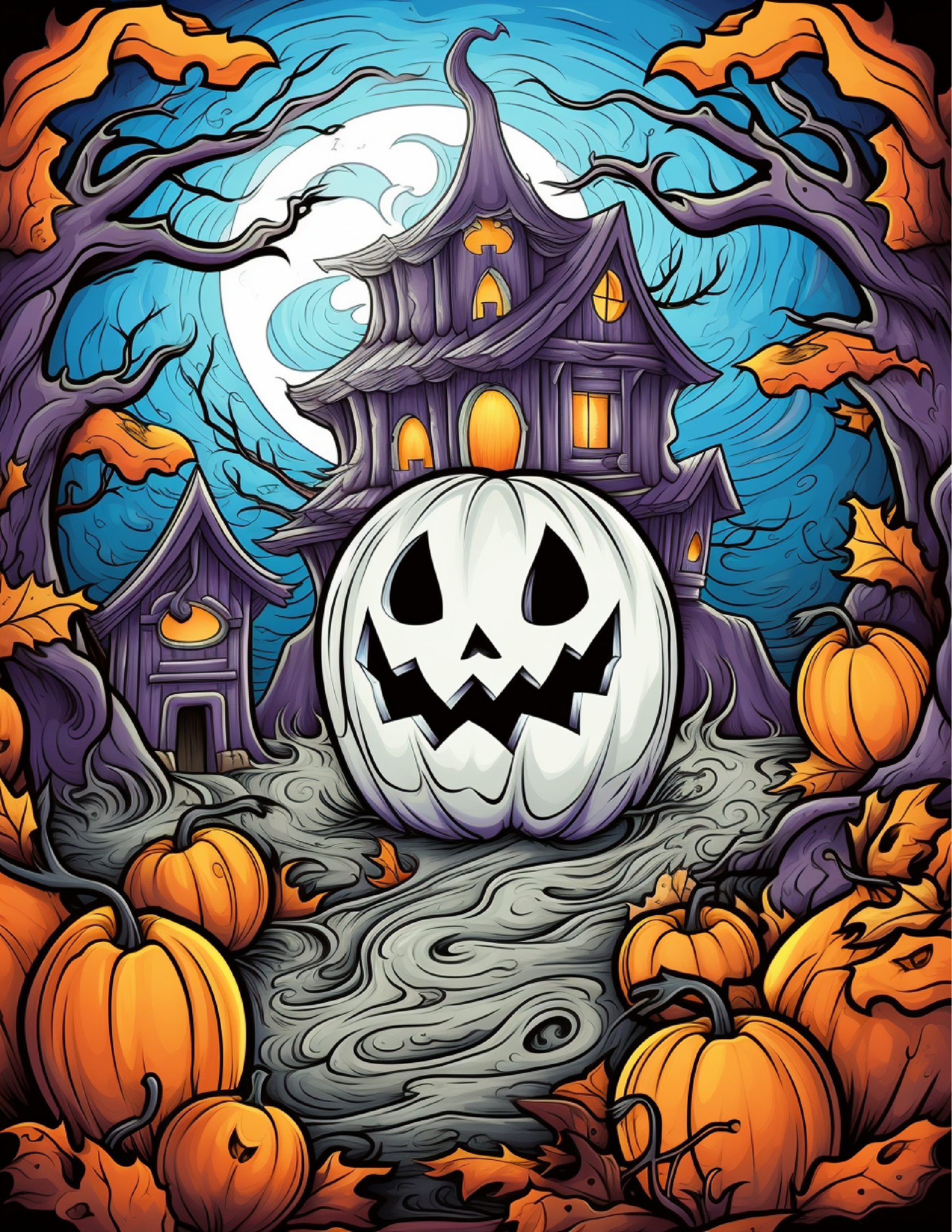 100 Halloween Ghost Coloring Pages For Adults 1 Robs Books