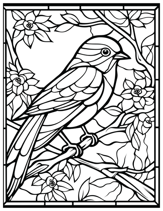 110 Animals Stained Glass Coloring Pages 1 Robs Books