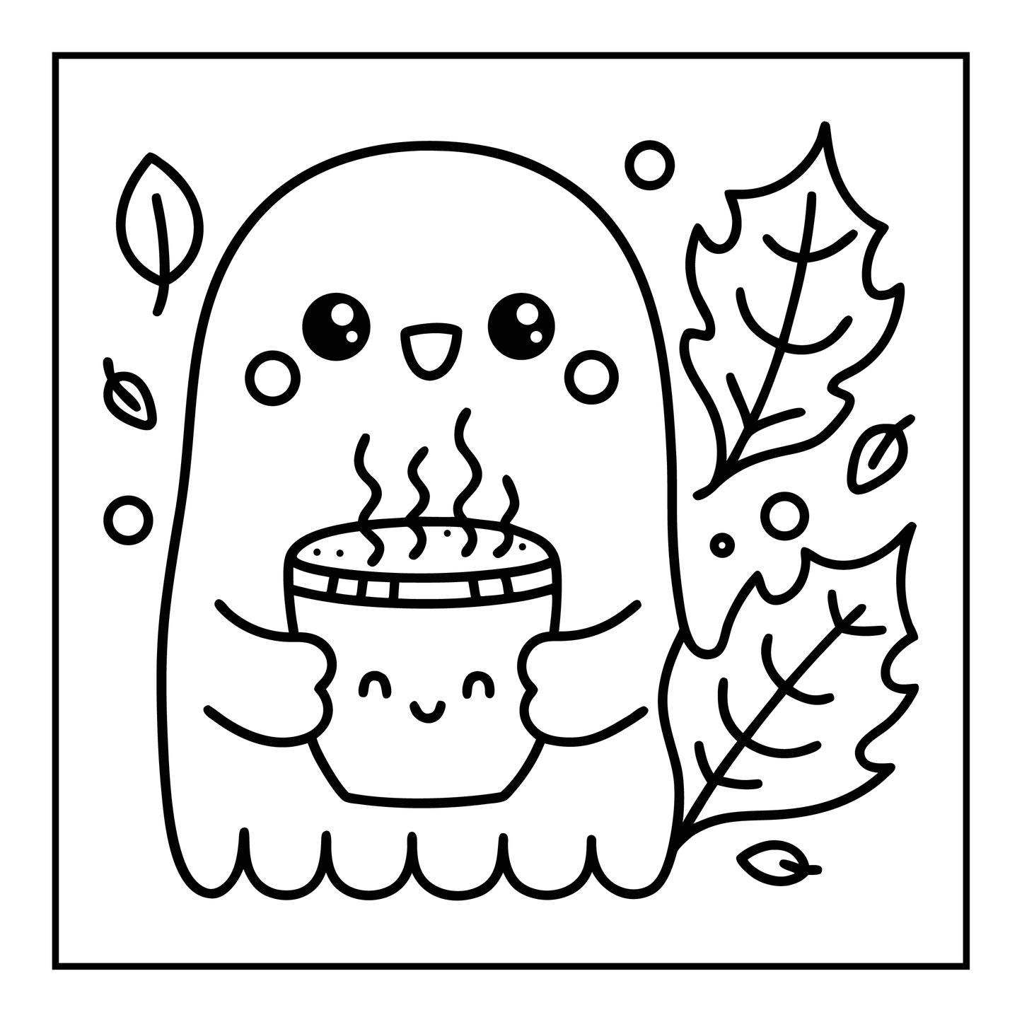 Bold and Easy Spooky Sweet Coloring Pages Robs Books