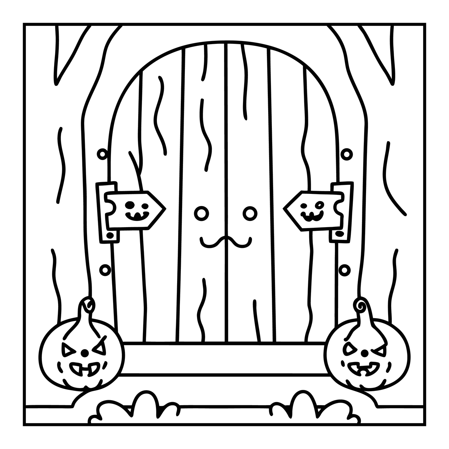 Bold and Easy Spooky Farm Coloring Pages Robs Books