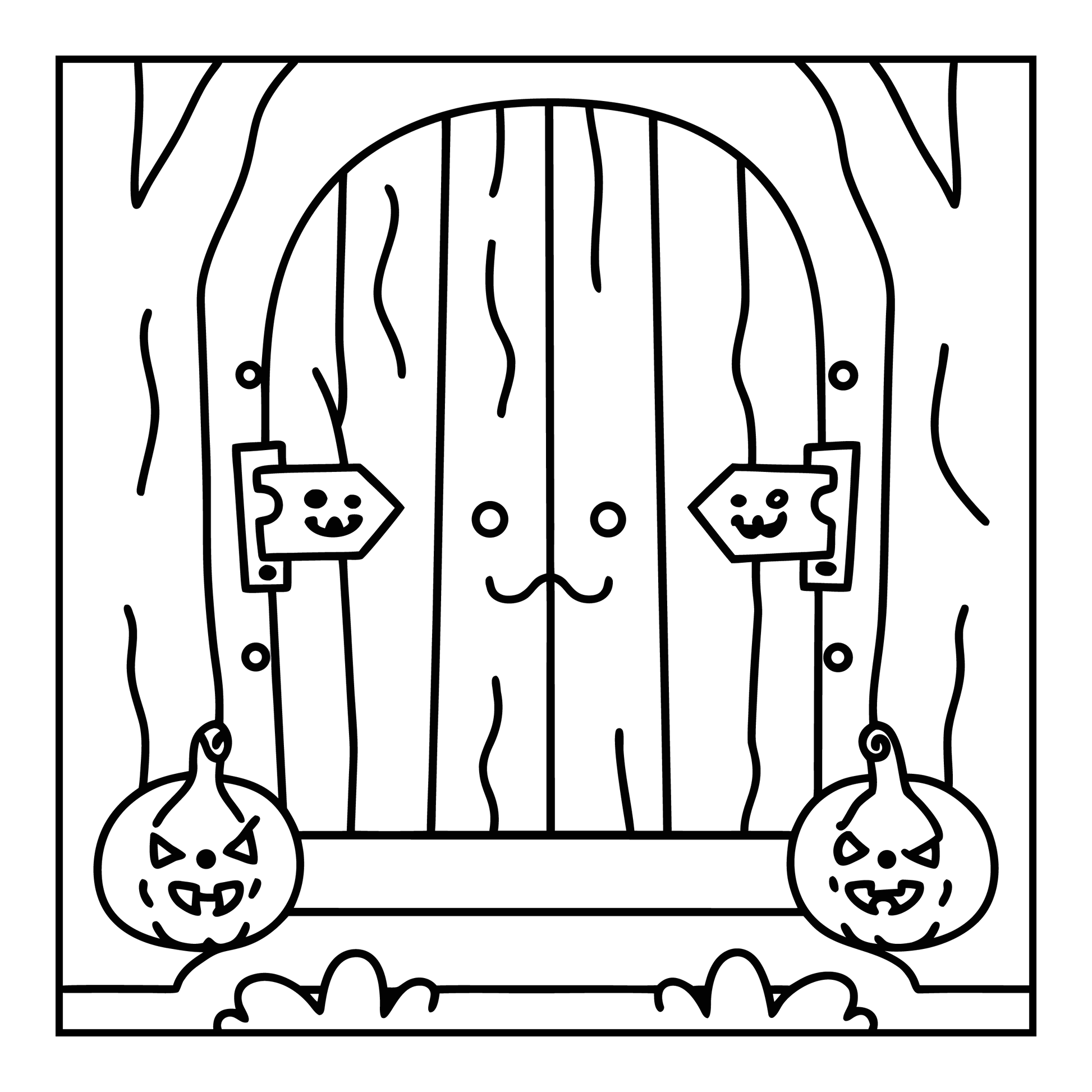 Bold and Easy Spooky Farm Coloring Pages Robs Books