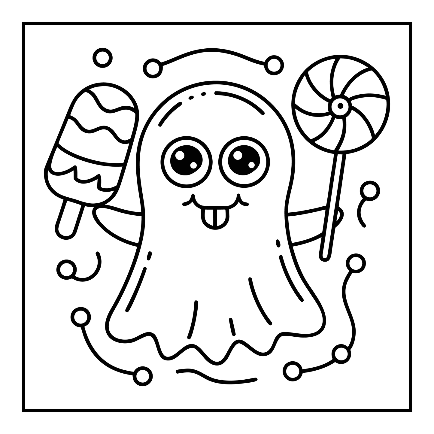 Bold and Easy Spooky Sweet Coloring Pages Robs Books