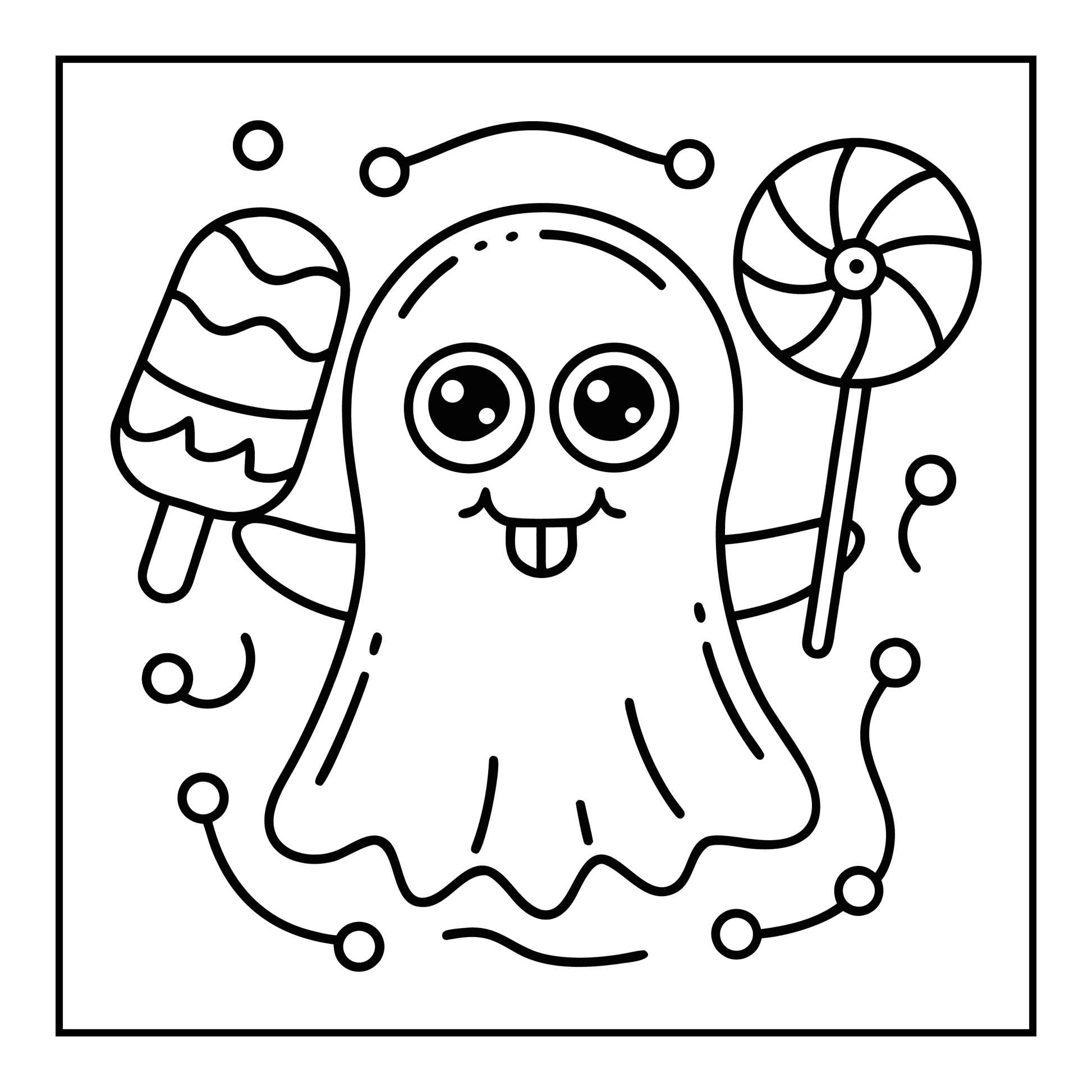 Bold and Easy Spooky Sweet Coloring Pages Robs Books