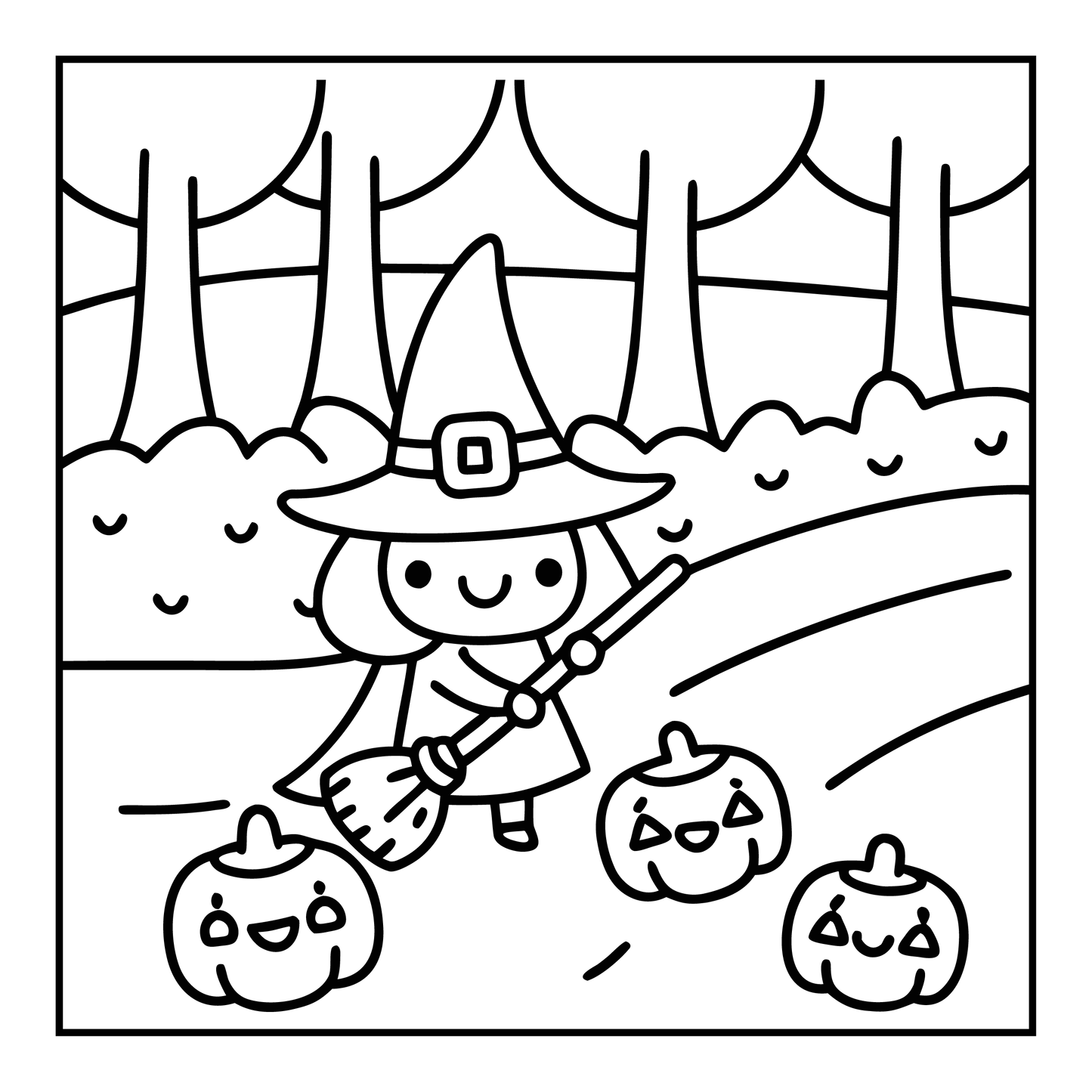 Bold and Easy Spooky Sweet Coloring Pages Robs Books