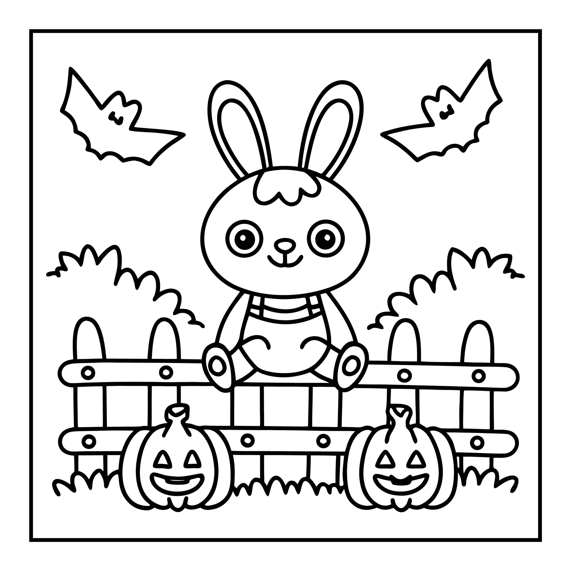 Bold and Easy Spooky Farm Coloring Pages Robs Books