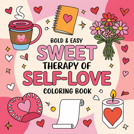 Sweet Therapy of Self Love Coloring Pages Robs Books