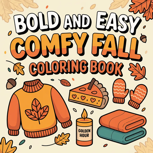 Bold Easy Comfy Fall Coloring Pages Robs Books