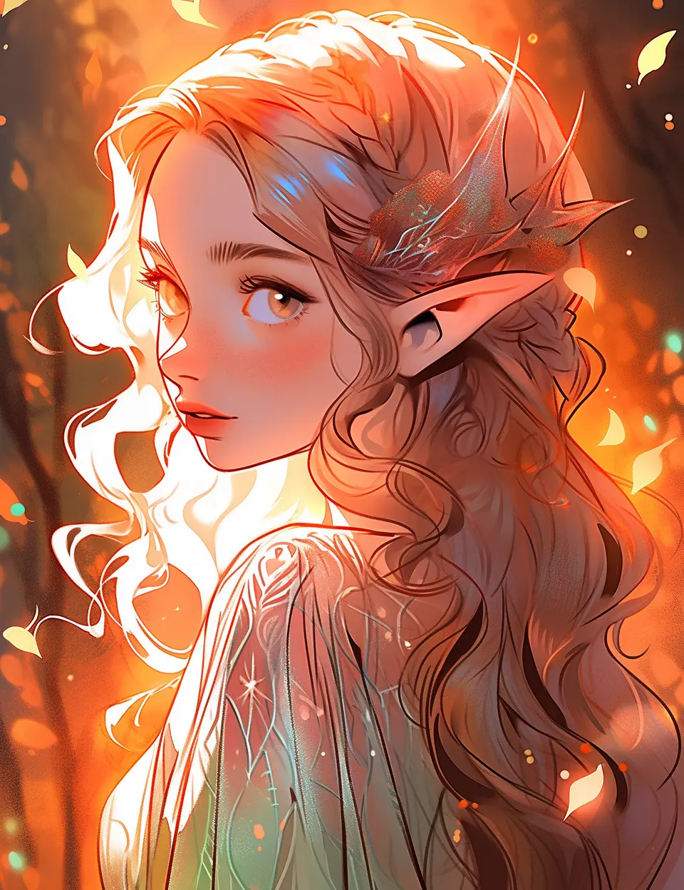 300 Elf Princess Coloring Pages 9 Robs Books