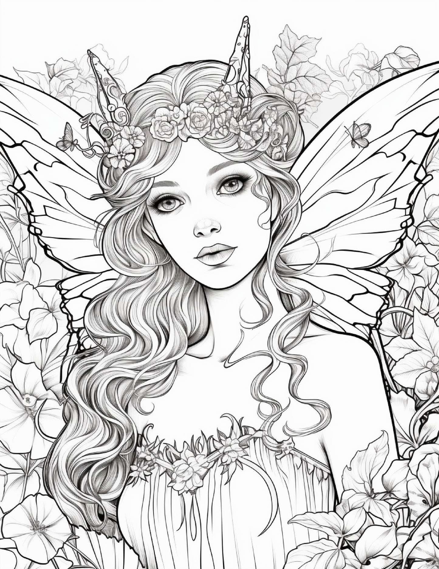 100 Forest Fairy Girl Coloring Pages Robs Books