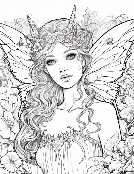 100 Forest Fairy Girl Coloring Pages Robs Books
