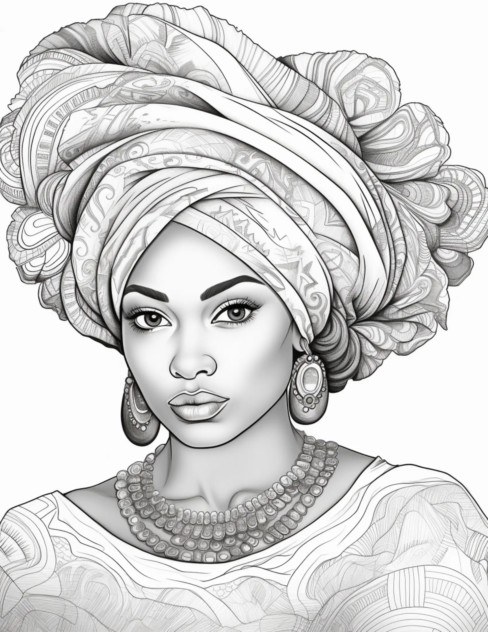 100 African Black Woman Coloring Pages 1 Robs Books