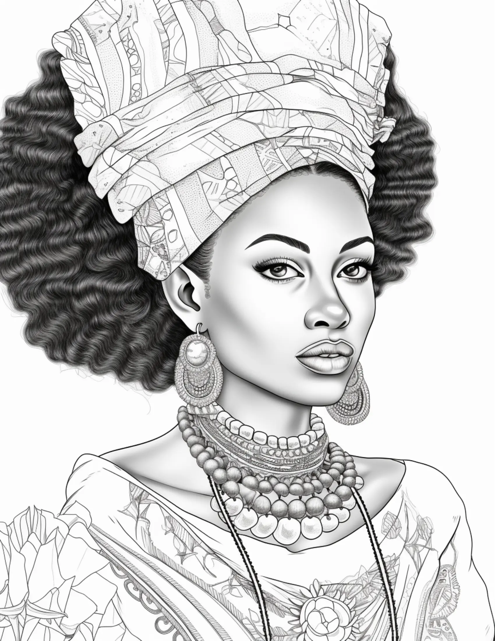 100 African Black Woman Coloring Pages 1 Robs Books