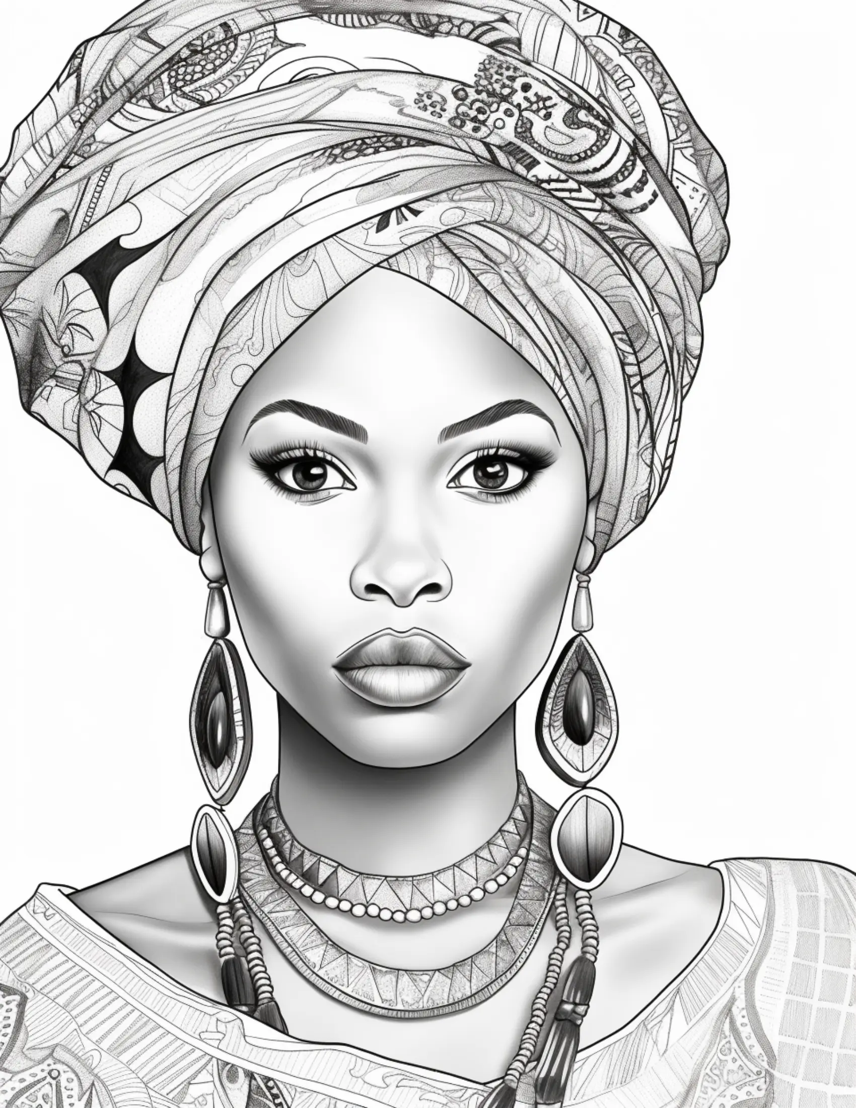 100 African Black Woman Coloring Pages 1 Robs Books