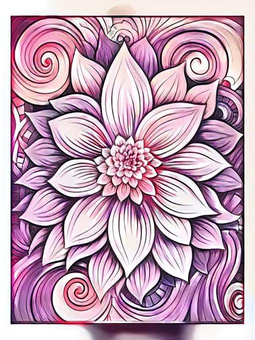 100 Flower Coloring Pages 1 Robs Books