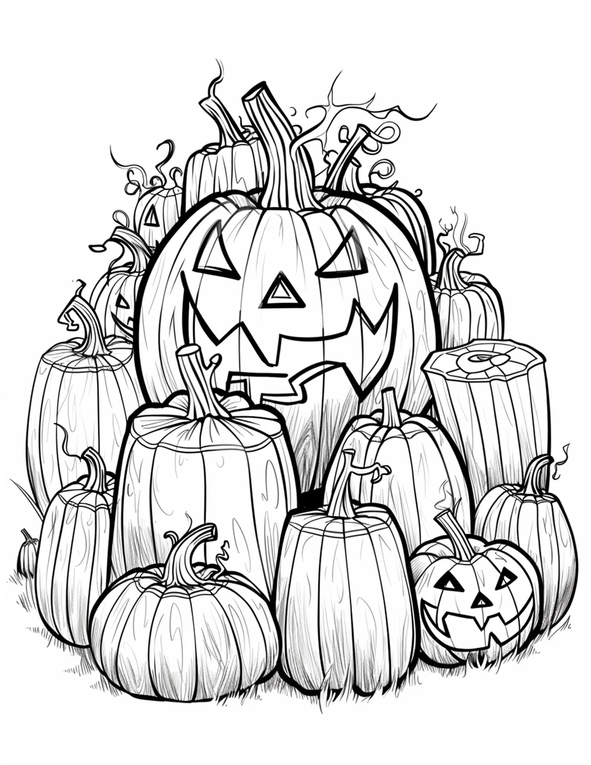 120 Halloween Pumpkin Coloring Pages Robs Books