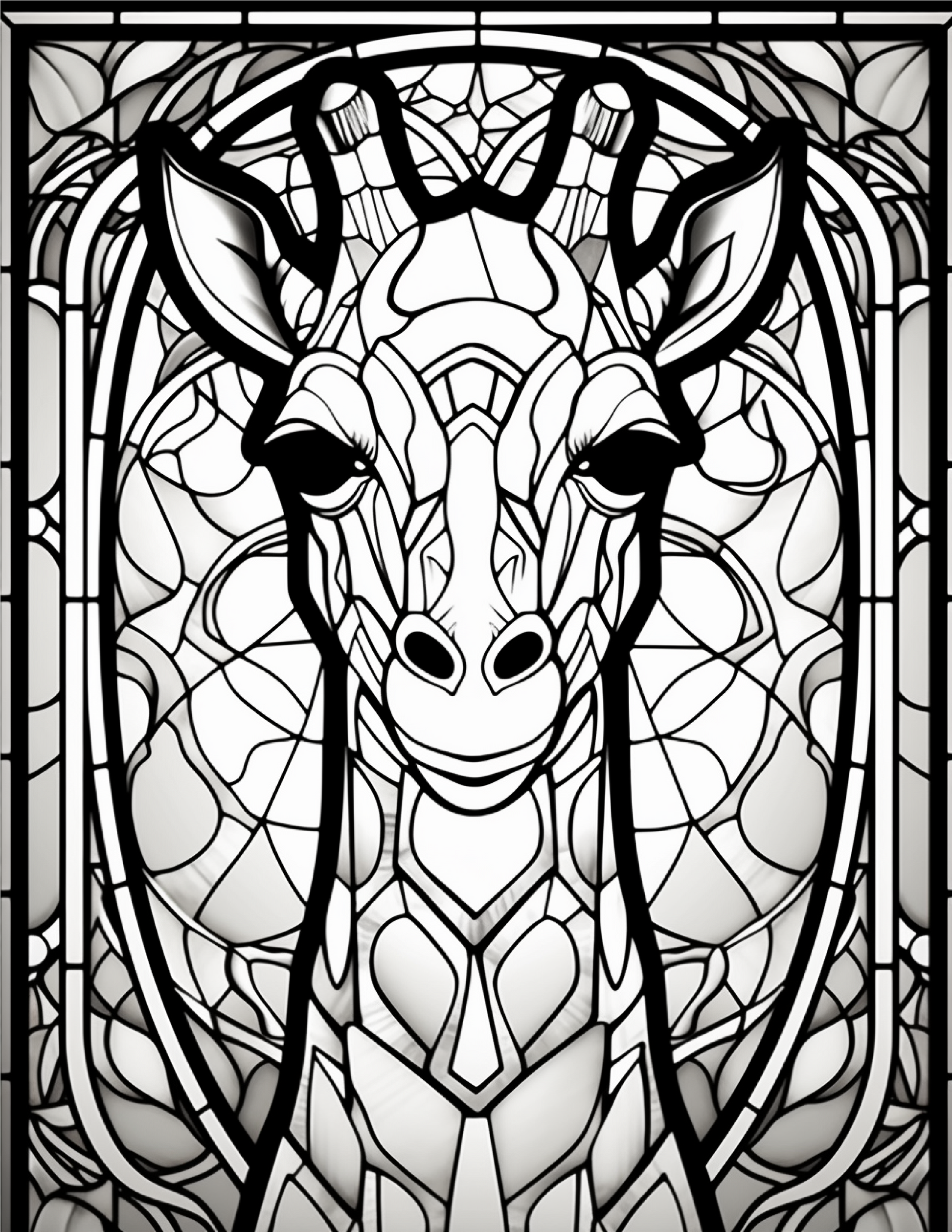 100-Animals Stained Glass Coloring 20-2 Robs Books